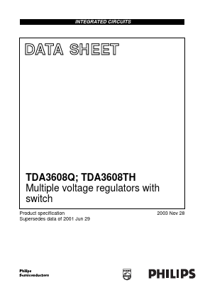 TDA3608THQ Datasheet PDF Philips Electronics