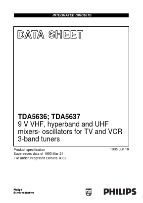 TDA5636 Datasheet PDF Philips Electronics