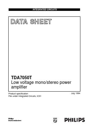 TDA7050T Datasheet PDF Philips Electronics