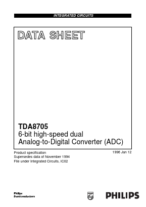 TDA8705 Datasheet PDF Philips Electronics