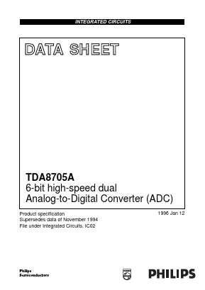 TDA8705A Datasheet PDF Philips Electronics