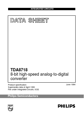 TDA8718K Datasheet PDF Philips Electronics