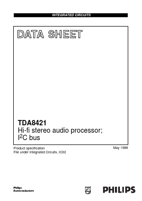 TDA8421 Datasheet PDF Philips Electronics