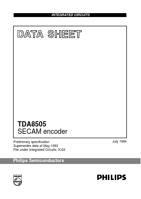 TDA8505/N2 Datasheet PDF Philips Electronics