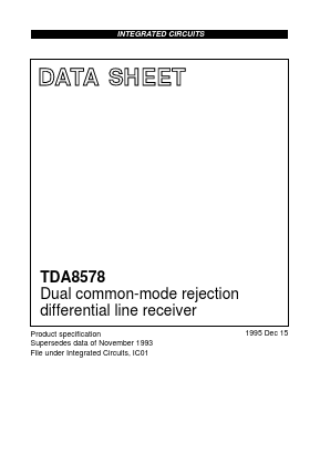 TDA8578T Datasheet PDF Philips Electronics