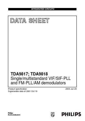 TDA9818 Datasheet PDF Philips Electronics