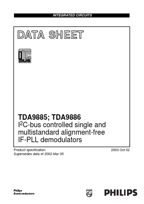 TDA9885T/V3 Datasheet PDF Philips Electronics
