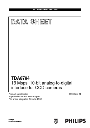 TDA8784H Datasheet PDF Philips Electronics