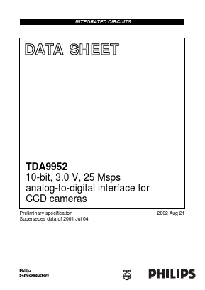 TDA9952HL Datasheet PDF Philips Electronics