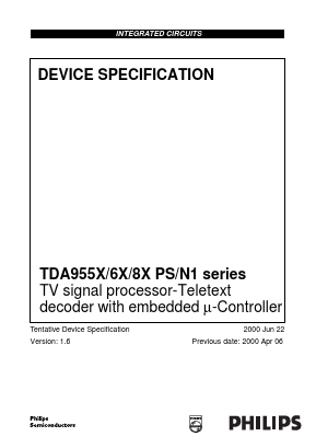 TDA9551 Datasheet PDF Philips Electronics