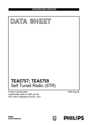 TEA5757H/V1 Datasheet PDF Philips Electronics