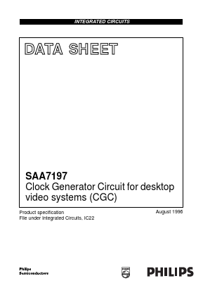 SAA7197 Datasheet PDF Philips Electronics