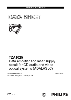 TZA1025T/V2 Datasheet PDF Philips Electronics
