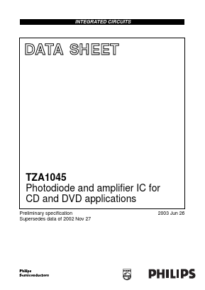 TZA1045 Datasheet PDF Philips Electronics