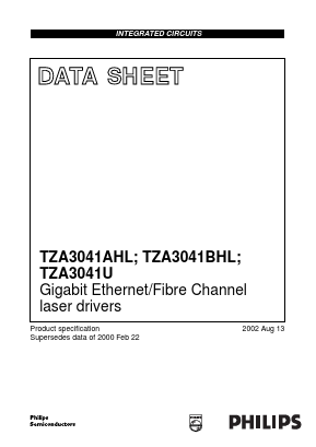 TZA3041AHL Datasheet PDF Philips Electronics
