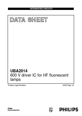 UBA2014 Datasheet PDF Philips Electronics