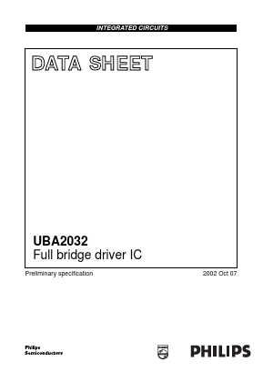 UBA2032T Datasheet PDF Philips Electronics