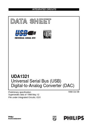 UDA1321 Datasheet PDF Philips Electronics