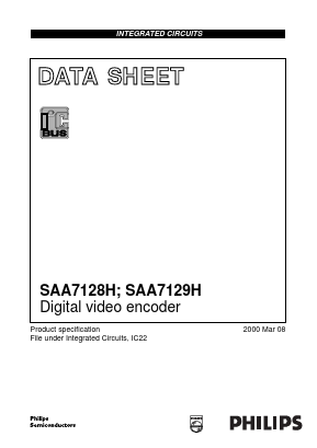 SAA7129H Datasheet PDF Philips Electronics