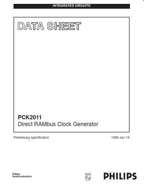 PCK2011DB Datasheet PDF Philips Electronics