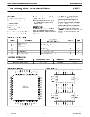 MB2052BB Datasheet PDF Philips Electronics