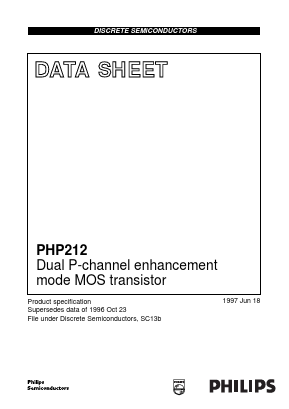 PHP212 Datasheet PDF Philips Electronics