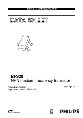 BFS20 Datasheet PDF Philips Electronics