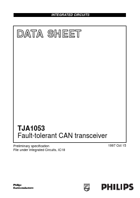 TJA1053 Datasheet PDF Philips Electronics