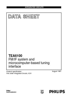 TEA6100/N3 Datasheet PDF Philips Electronics