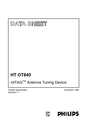 HTOT840 Datasheet PDF Philips Electronics