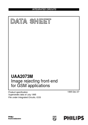 UAA2073M Datasheet PDF Philips Electronics