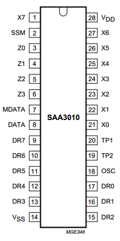 SAA3010U/N2 Datasheet PDF Philips Electronics