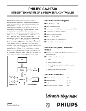 SAA9730 Datasheet PDF Philips Electronics