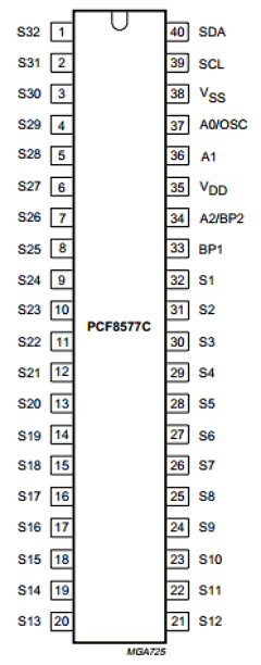 PCF8577CT/F2 Datasheet PDF Philips Electronics