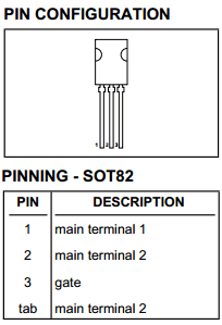 BT134-500E Datasheet PDF Philips Electronics