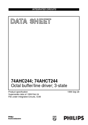 74AHC244 Datasheet PDF Philips Electronics
