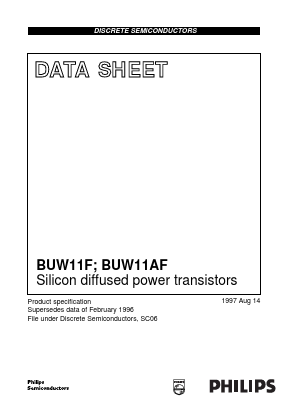 BUW11AF Datasheet PDF Philips Electronics