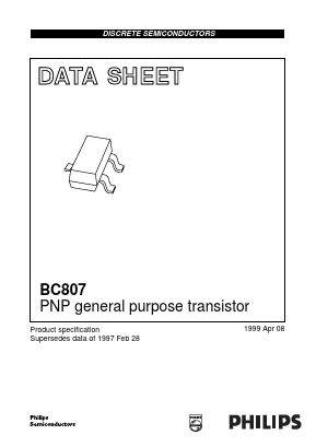 BC807-25 Datasheet PDF Philips Electronics