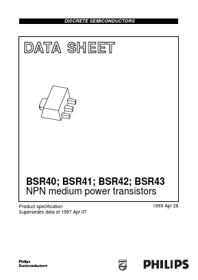 BSR40 Datasheet PDF Philips Electronics