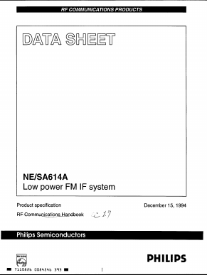 NE614AN Datasheet PDF Philips Electronics