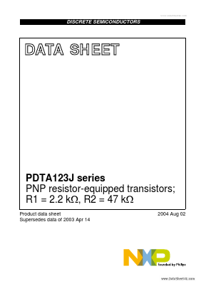 PDTA123JT Datasheet PDF Philips Electronics
