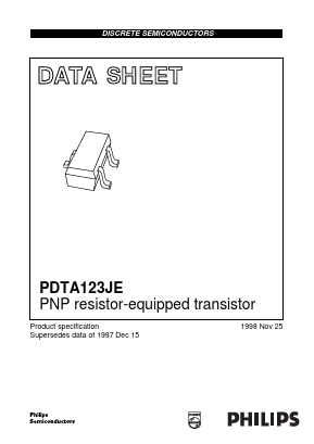 PDTA123JE_98 Datasheet PDF Philips Electronics
