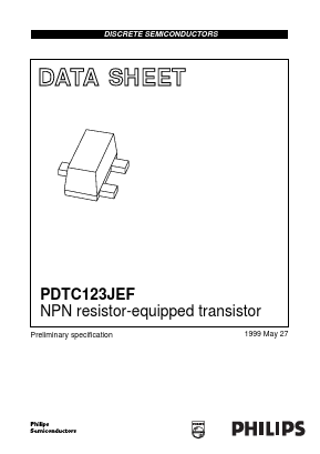 PDTC123JEF_99 Datasheet PDF Philips Electronics