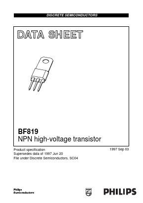 BF819 Datasheet PDF Philips Electronics