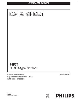 N74F74D Datasheet PDF Philips Electronics