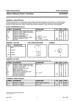 BU4506_ Datasheet PDF Philips Electronics