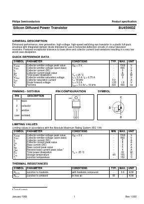 BU4506DZ Datasheet PDF Philips Electronics