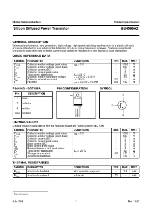 BU4506AZ Datasheet PDF Philips Electronics