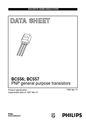 BC556 Datasheet PDF Philips Electronics