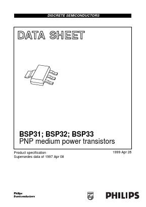 BSP32 Datasheet PDF Philips Electronics